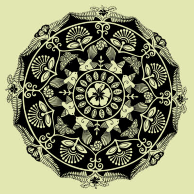 NZ Mandala - AS Colour Womens Maple Tee Design