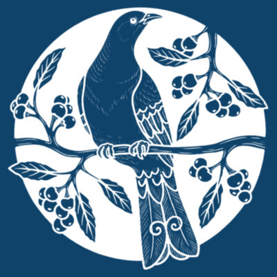 Kereru in white Cushion Design