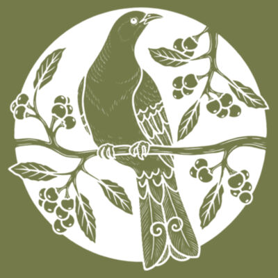 Kereru in White Tee Design