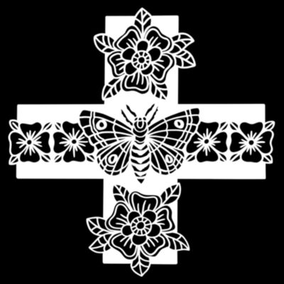 Moth Cross Hoodie Design