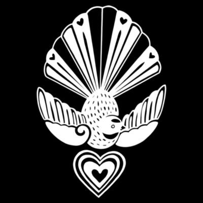 Fantail Heart Hoodie Design