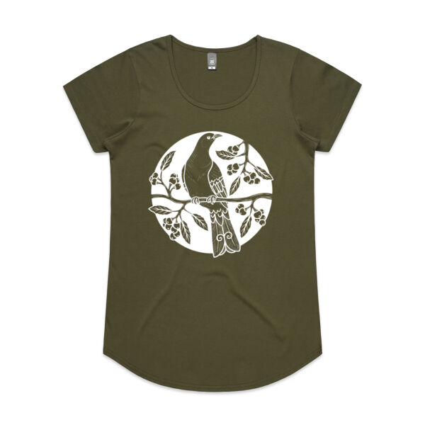 Kereru in White Tee Thumbnail